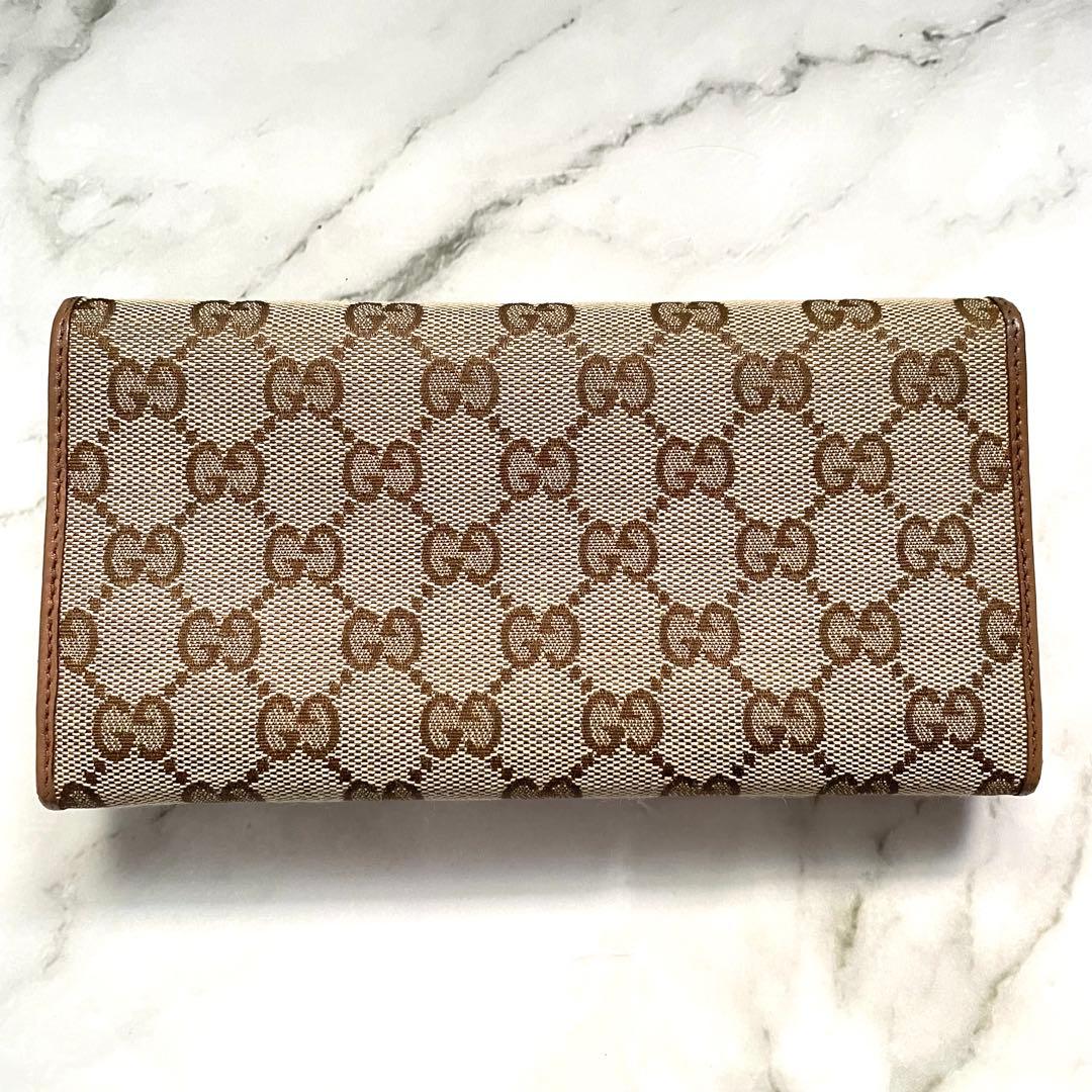GUCCI グッチ　長財布　GG キャンバス　2つ折り財布　1010-④