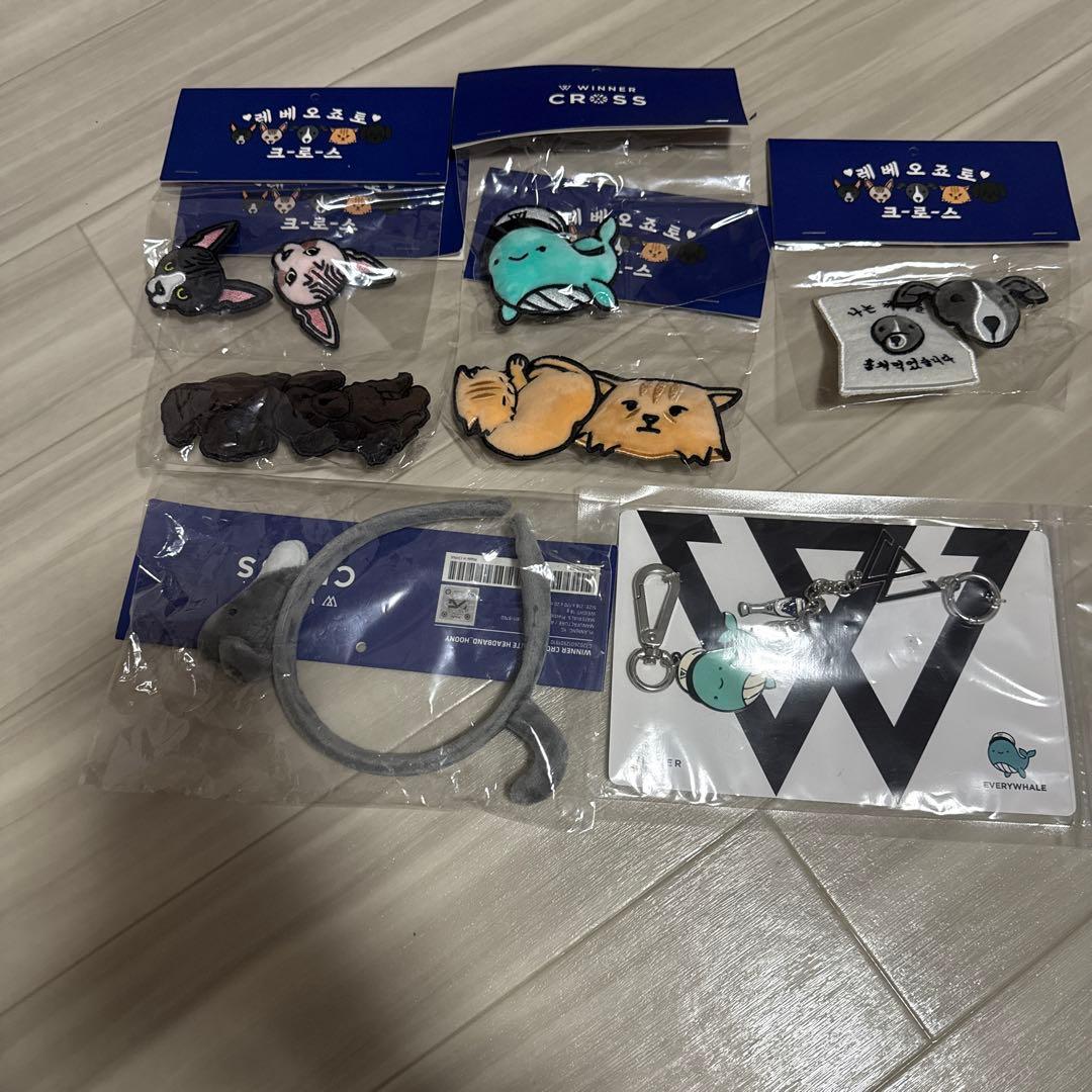WINNER 韓国 公式 グッズ バックチャーム ブローチ カチューシャ セット