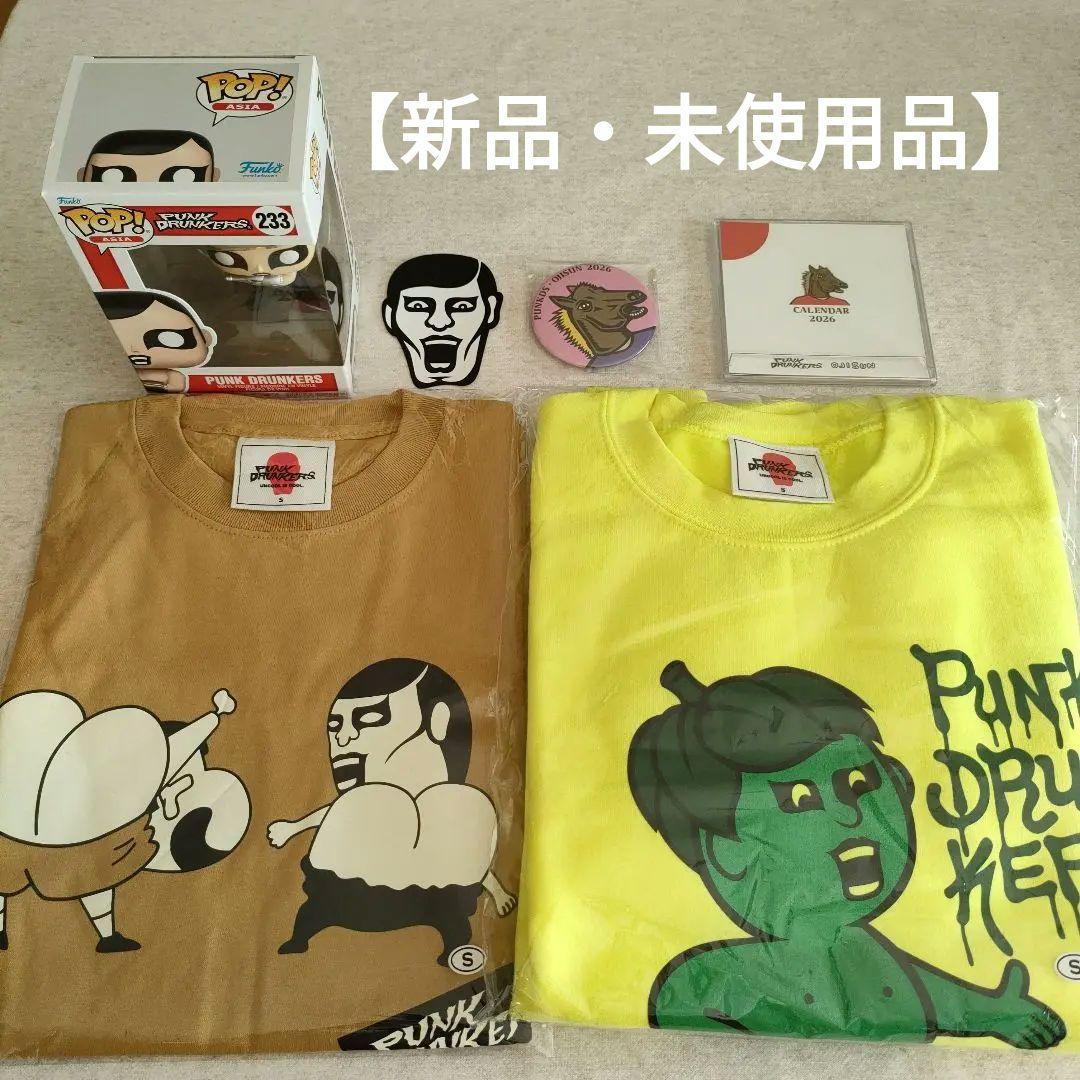 PUNKDRUNKERS Tシャツ&裏起毛トレーナー 2枚セット + フィギュア