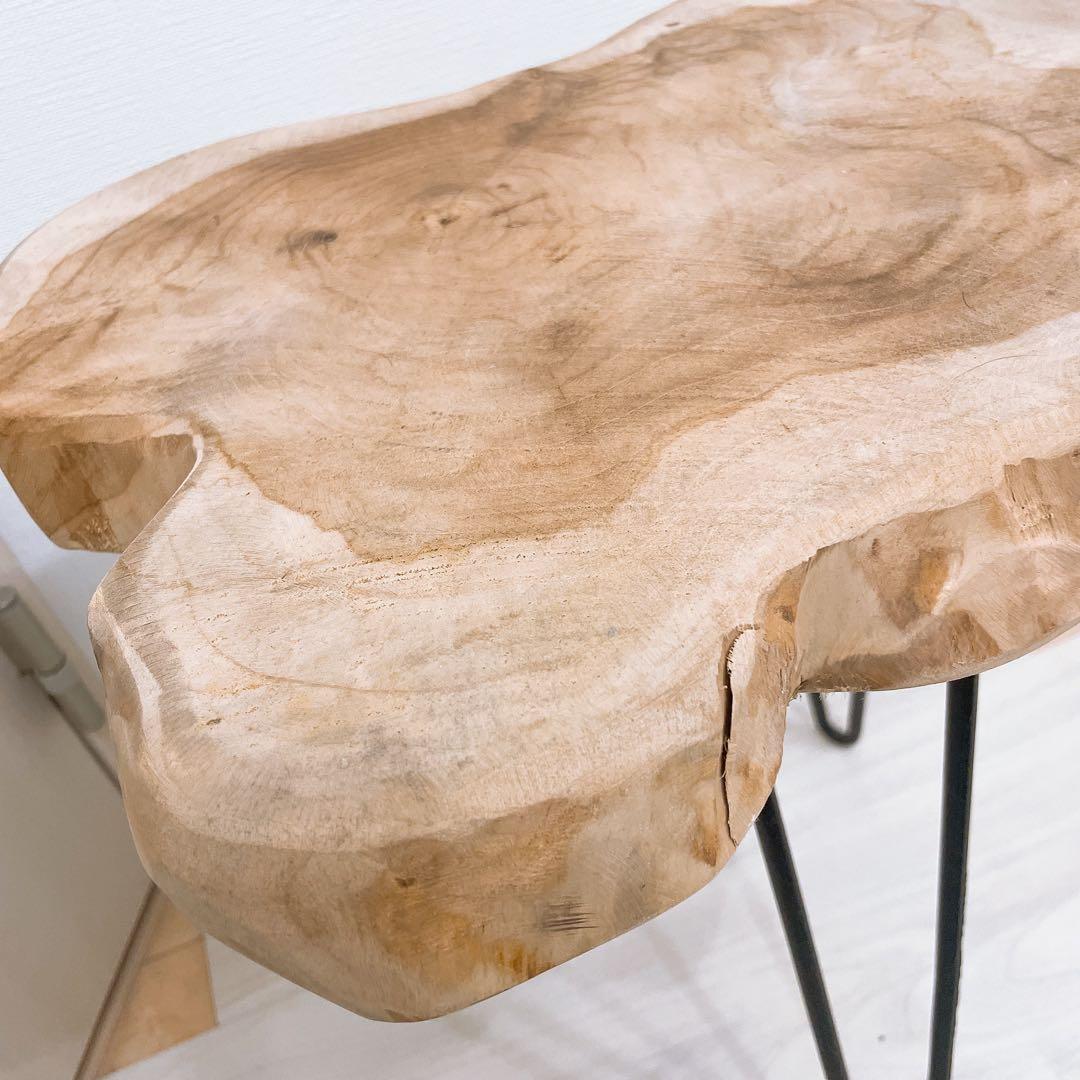 Antry アントリー Rustic Wood スターテーブルS 無垢 チーク材