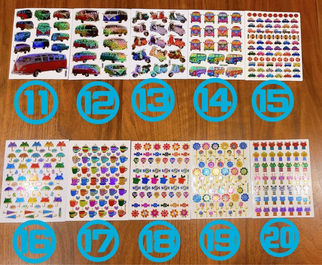 キラキラシール★早い者勝ちレトロレア車ヒスミニデッドベアレコードラブピース