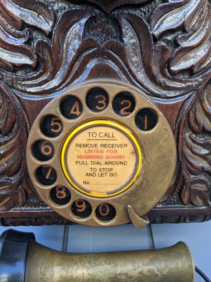 【値下げ】アンティークダイヤル式電話