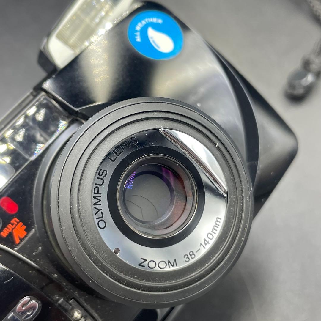 OLYMPUS μ[mju:] ZOOM 140 ブラック フィルムカメラ