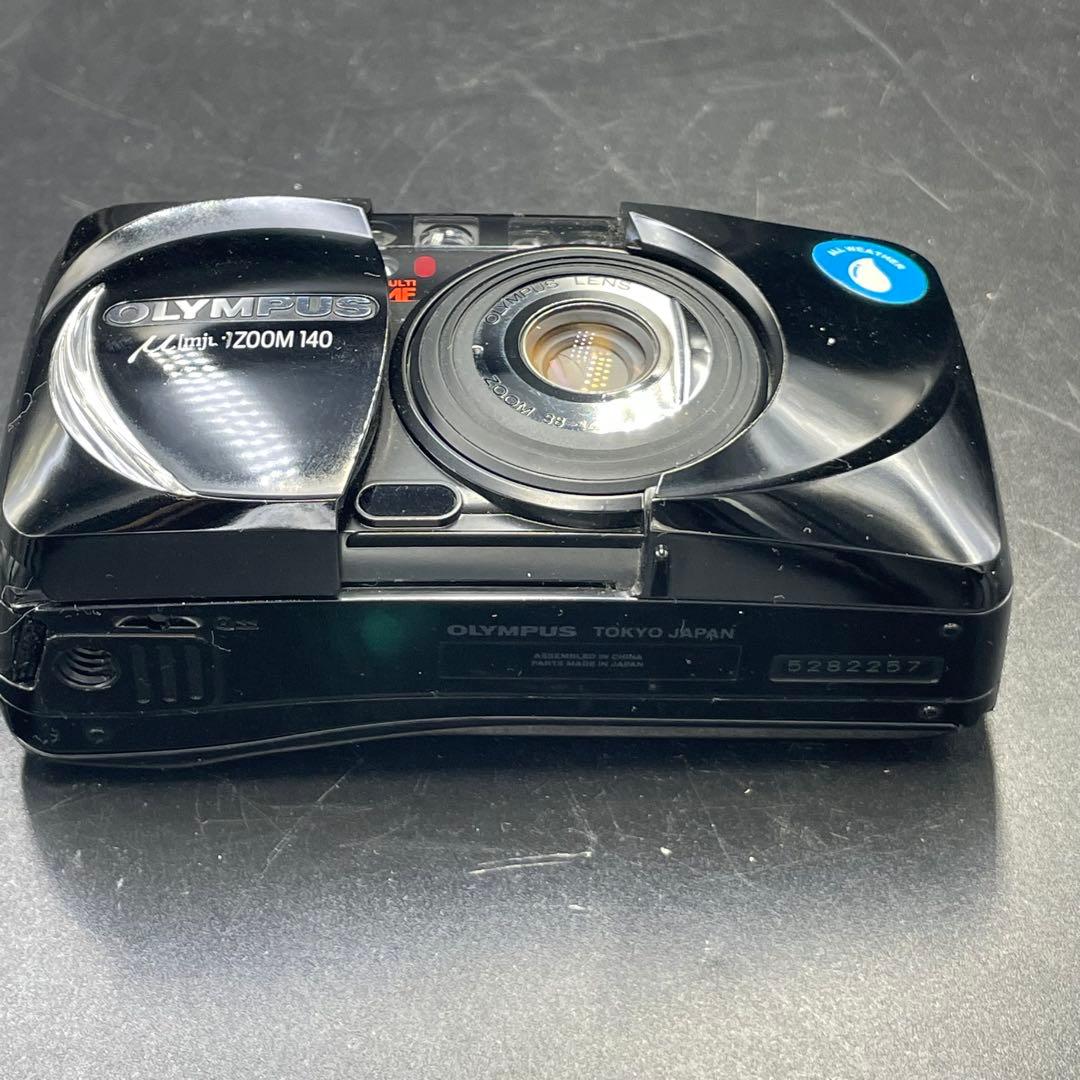 OLYMPUS μ[mju:] ZOOM 140 ブラック フィルムカメラ