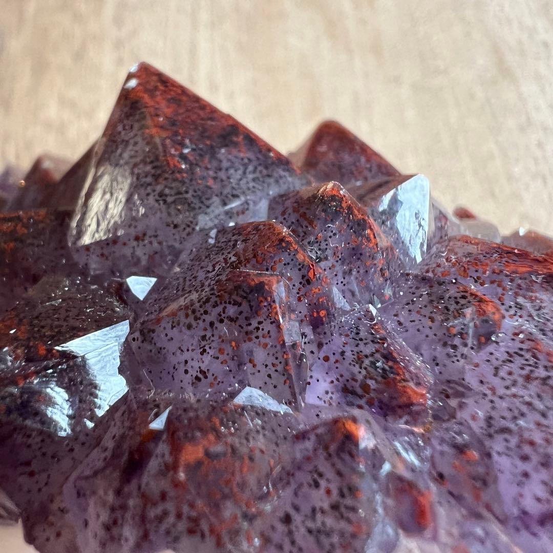 アメシスト ヘマタイト 共生 鉱物 標本 原石 アメジスト