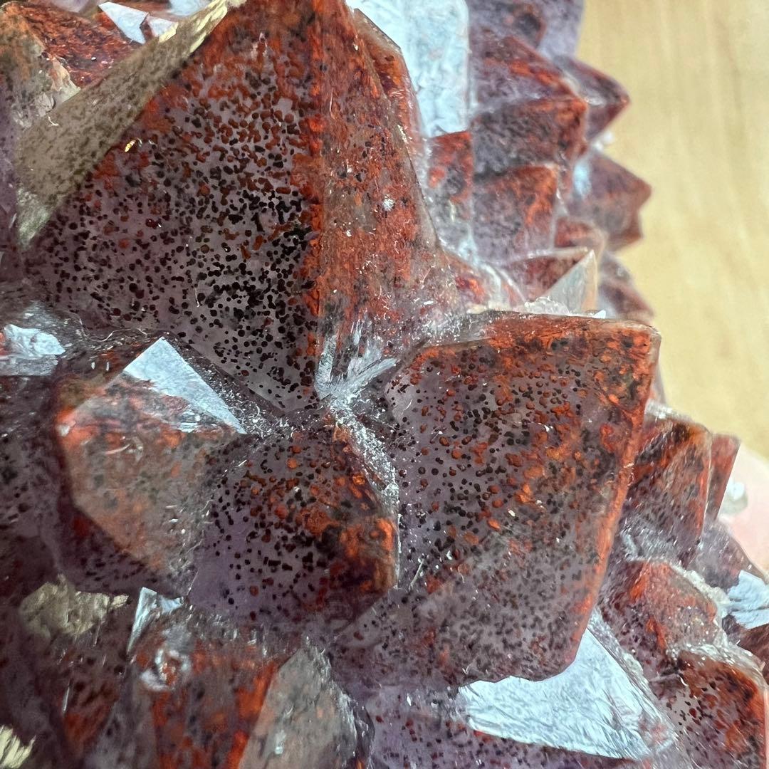 アメシスト ヘマタイト 共生 鉱物 標本 原石 アメジスト