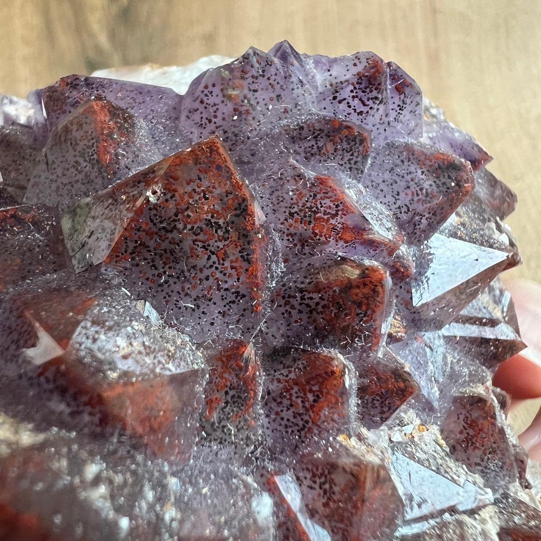 アメシスト ヘマタイト 共生 鉱物 標本 原石 アメジスト