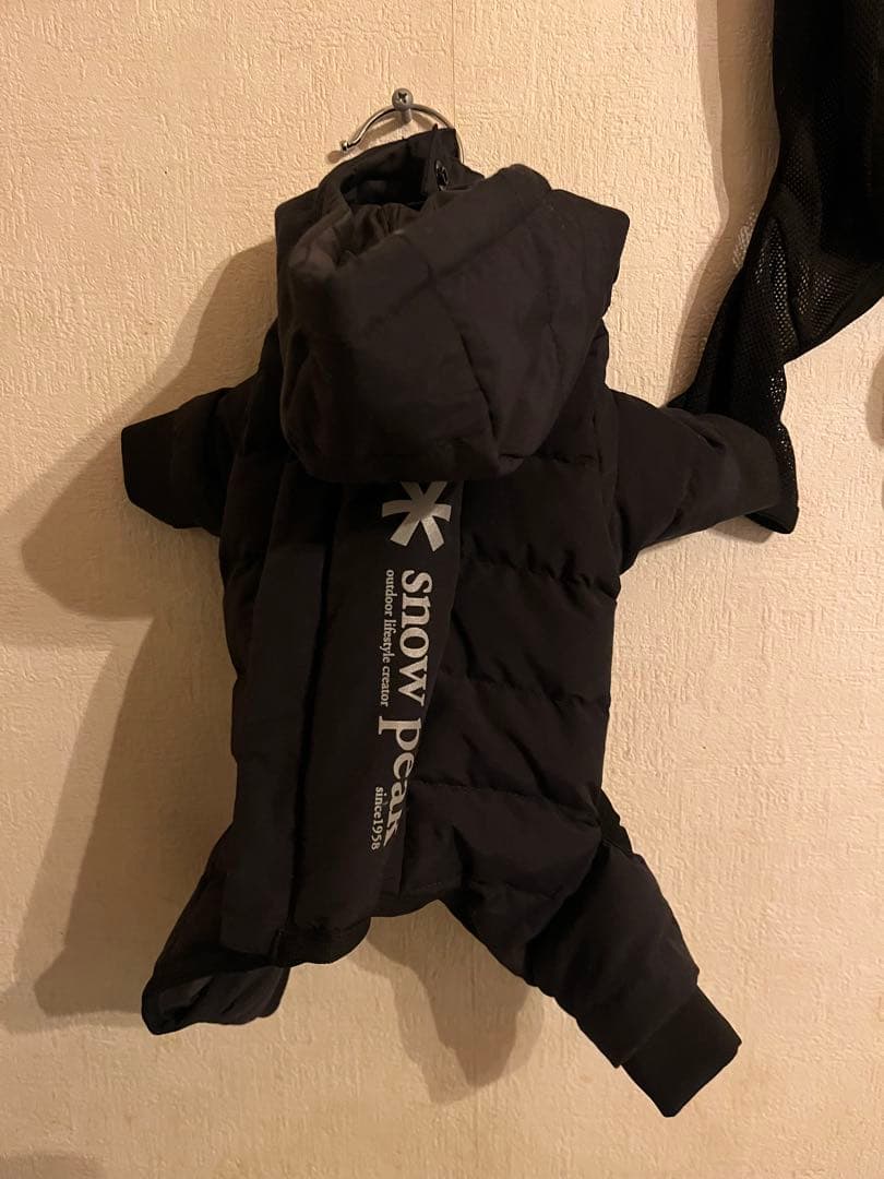  peak 犬用ダウンジャケット S 黒