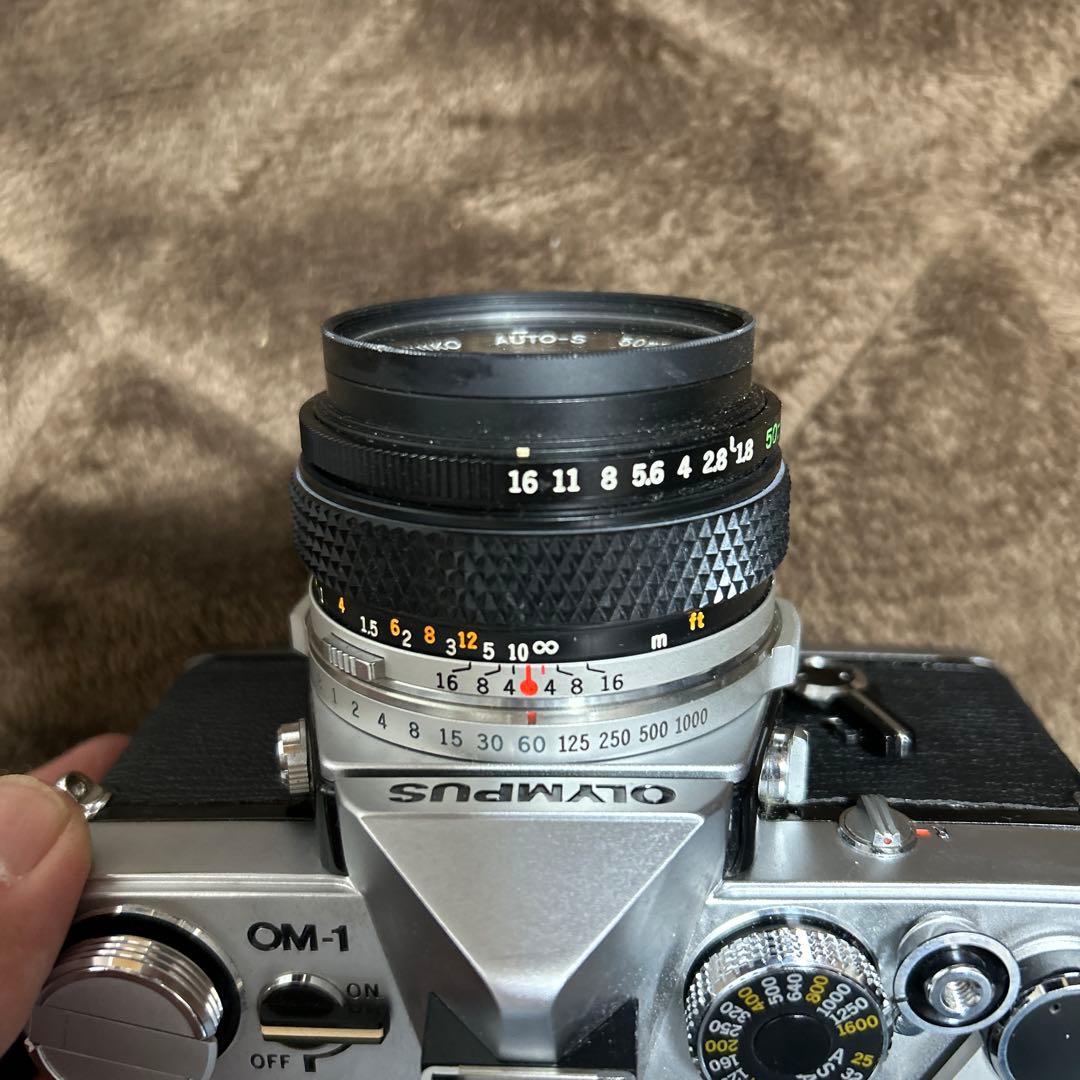 OLYMPUS OM-1 一眼レフカメラ ZUIKO50mm F1.8動作未確認