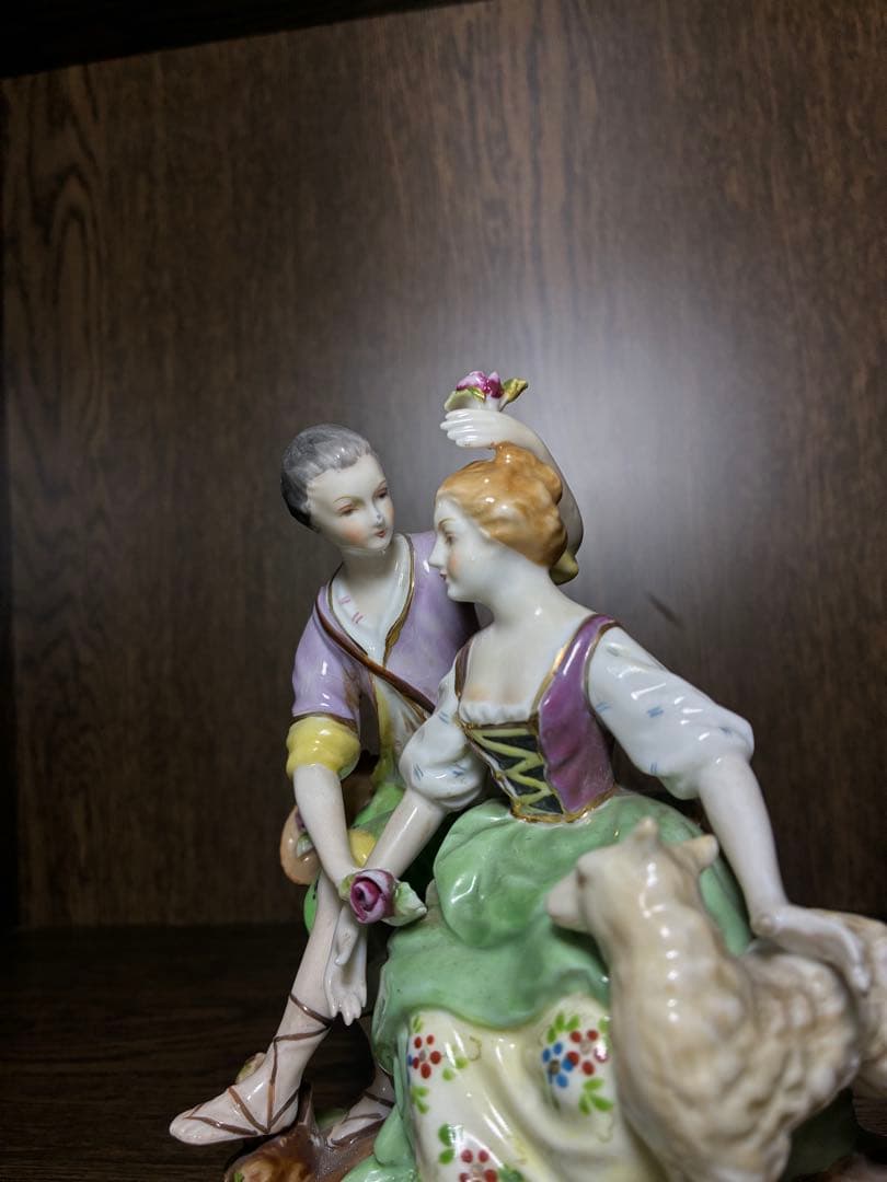 オキュパイドジャパン 羊飼い男女 瀬戸ノベルティ