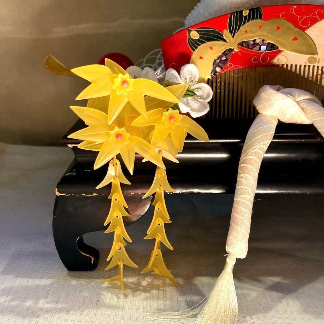 専用　舞妓簪　梅竹蝶々　花簪　藤下がり　鼈甲色簪　Uピン簪　櫛簪　玉簪　水引簪