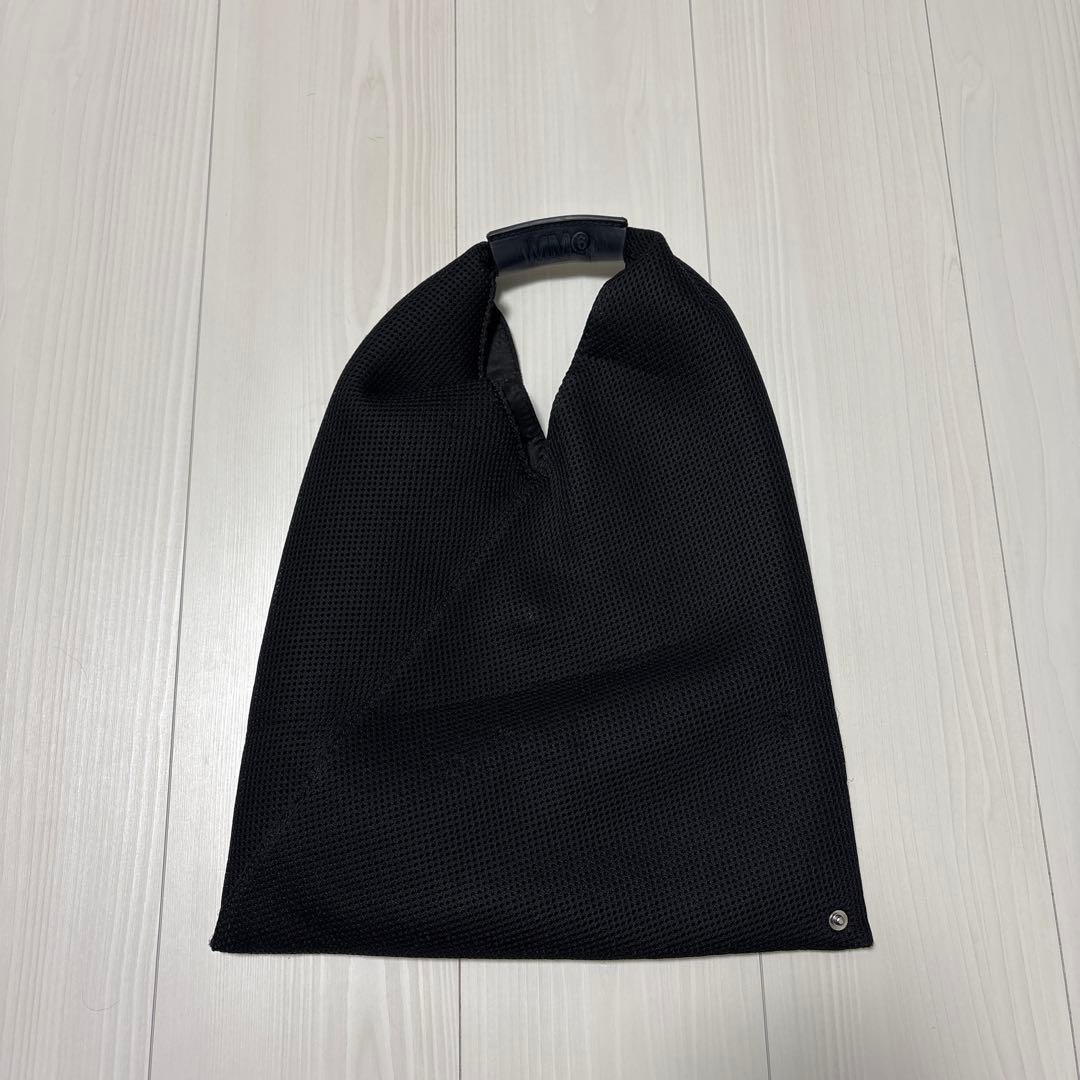MM6 メッシュ ブラックハンドバッグ