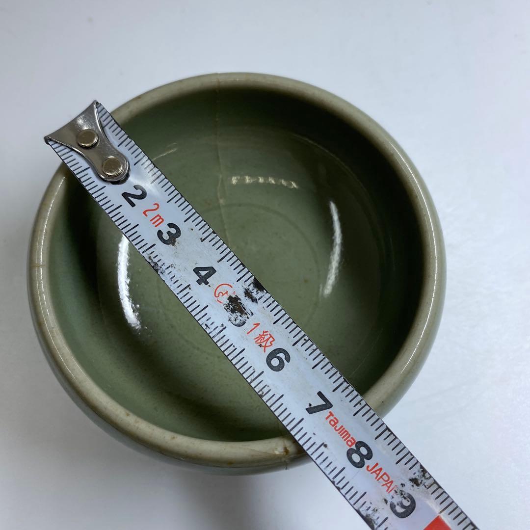 中国明時代　七官青磁盃　幅約7.8㎝　東Y7-0403⑥タサチ