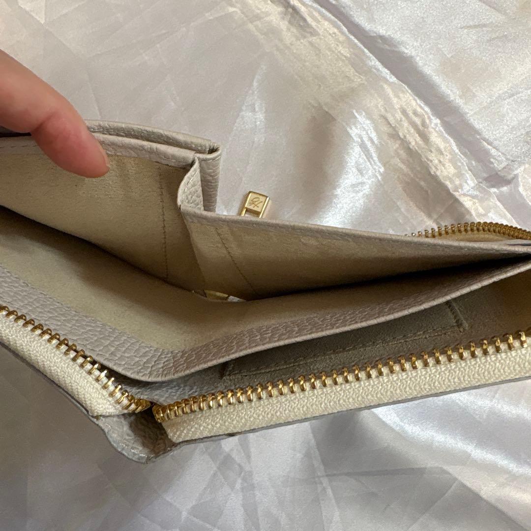 HerSchedule プラチナチャンス金箔ラグジュアリーパイソン 二つ折り財布