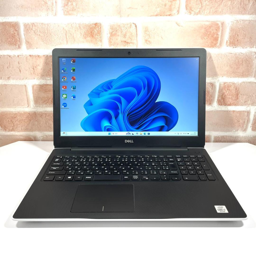 ★希少PC★ホワイト 第10世代Corei7 SSD512GB DELL QQ3