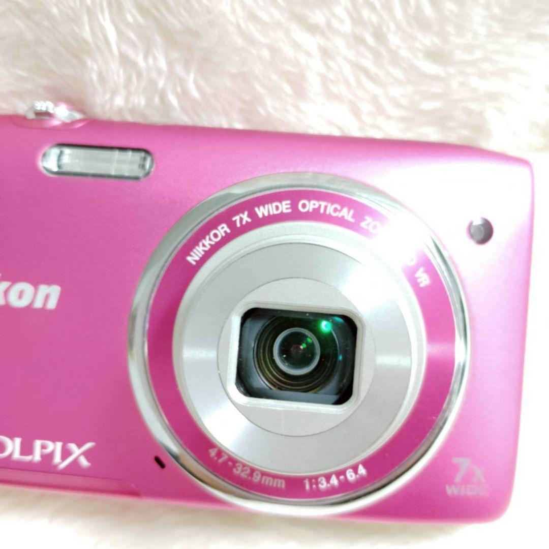 美品✨ Nikon COOLPIX S3500 ピンク 箱 付属品 デジカメ