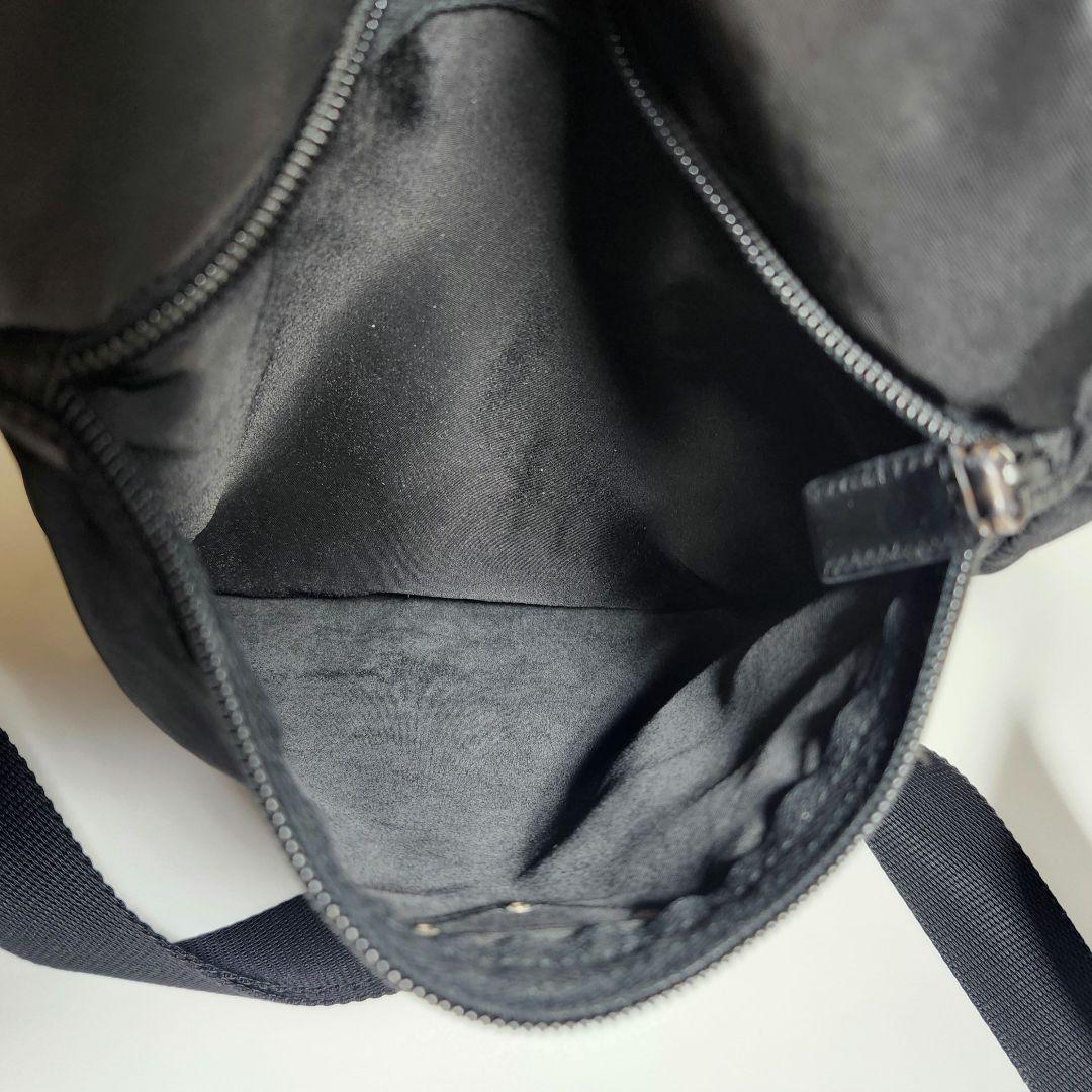 PRADA プラダ テスートナイロン レザー ショルダーバッグ ブラック