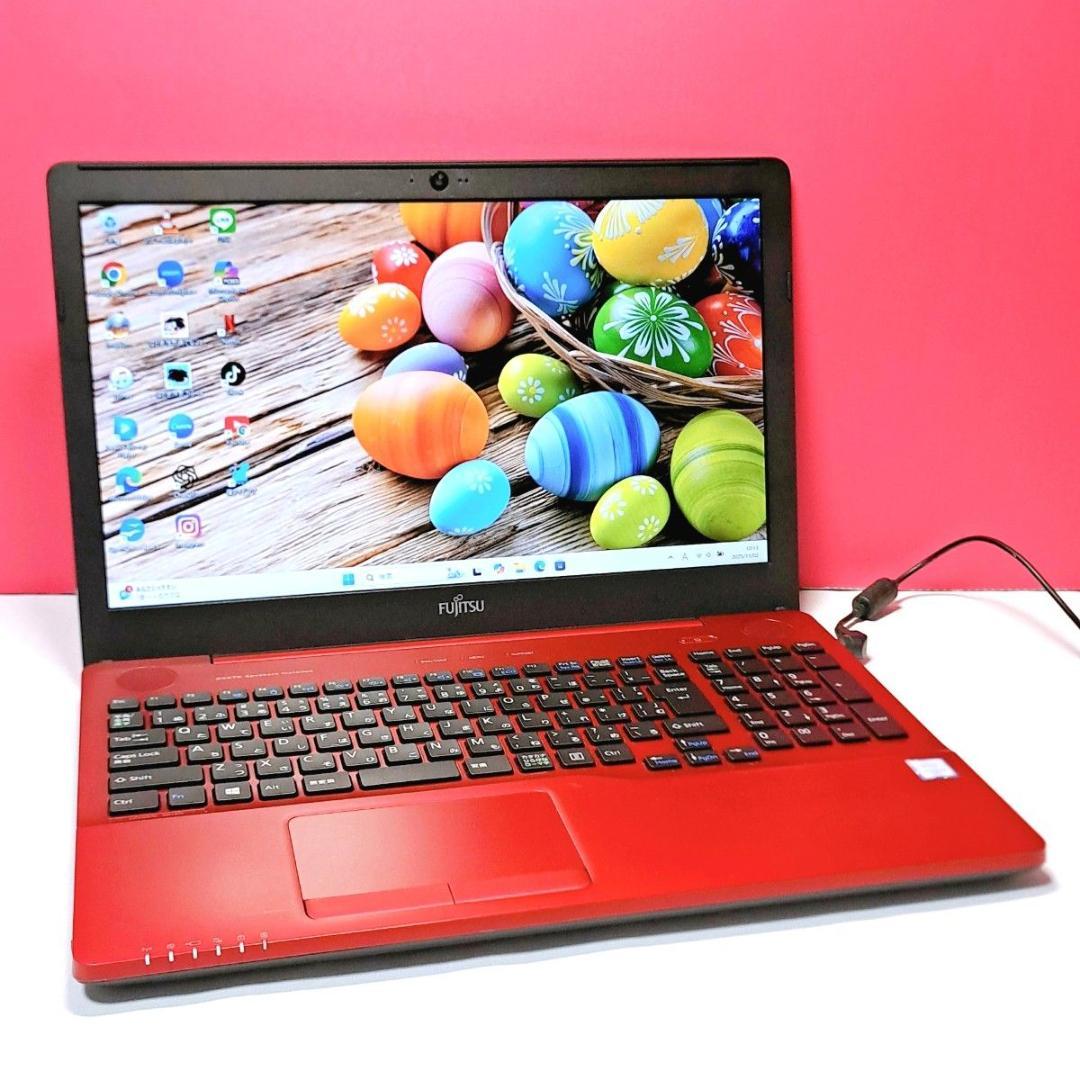 G81 すぐ使える 富士通ノートパソコン 6世代i3 /1000GB Win11