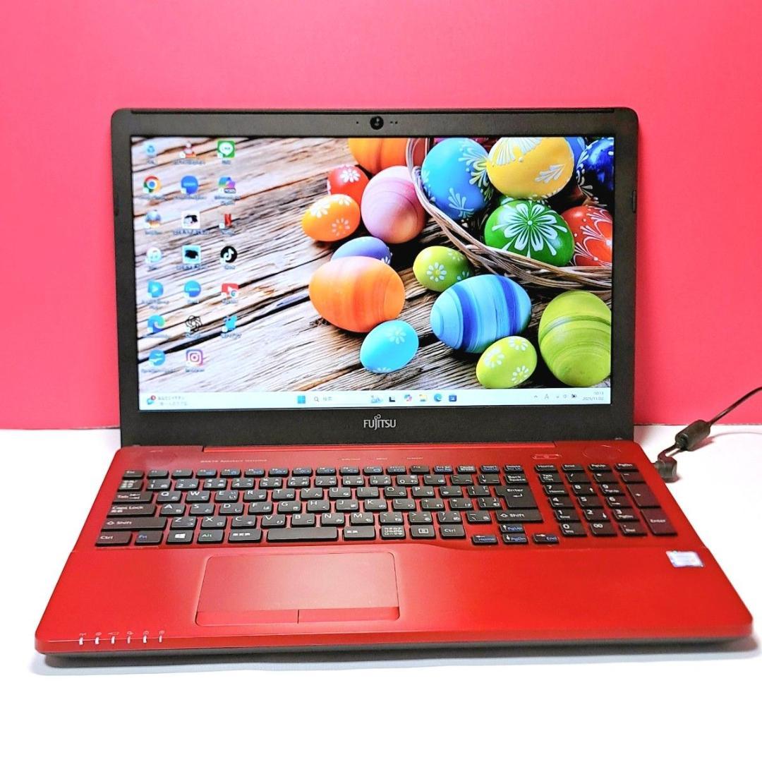 G81 すぐ使える 富士通ノートパソコン 6世代i3 /1000GB Win11