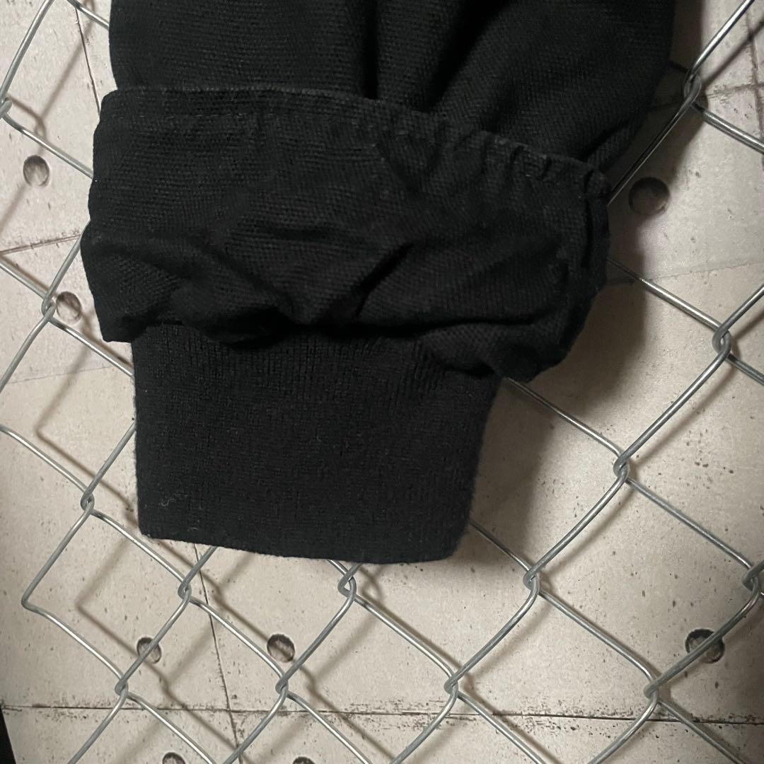 MACTOOLS マックツール ダック生地 短丈ジャケット ロゴ刺繍 黒 XL程