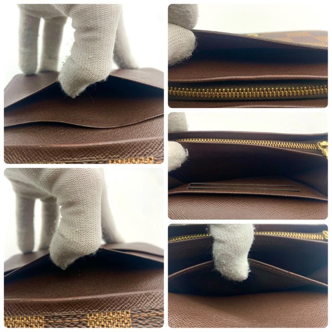 鑑定済み ルイヴィトン ポルトモネ ビエ トレゾール 財布 ダミエ コンパクト