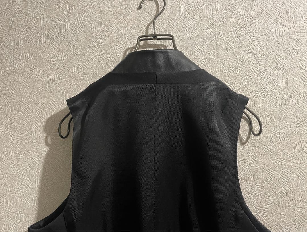 イタリア製 Neil Barrett レザー ラペル スーツ ベスト / ジレ