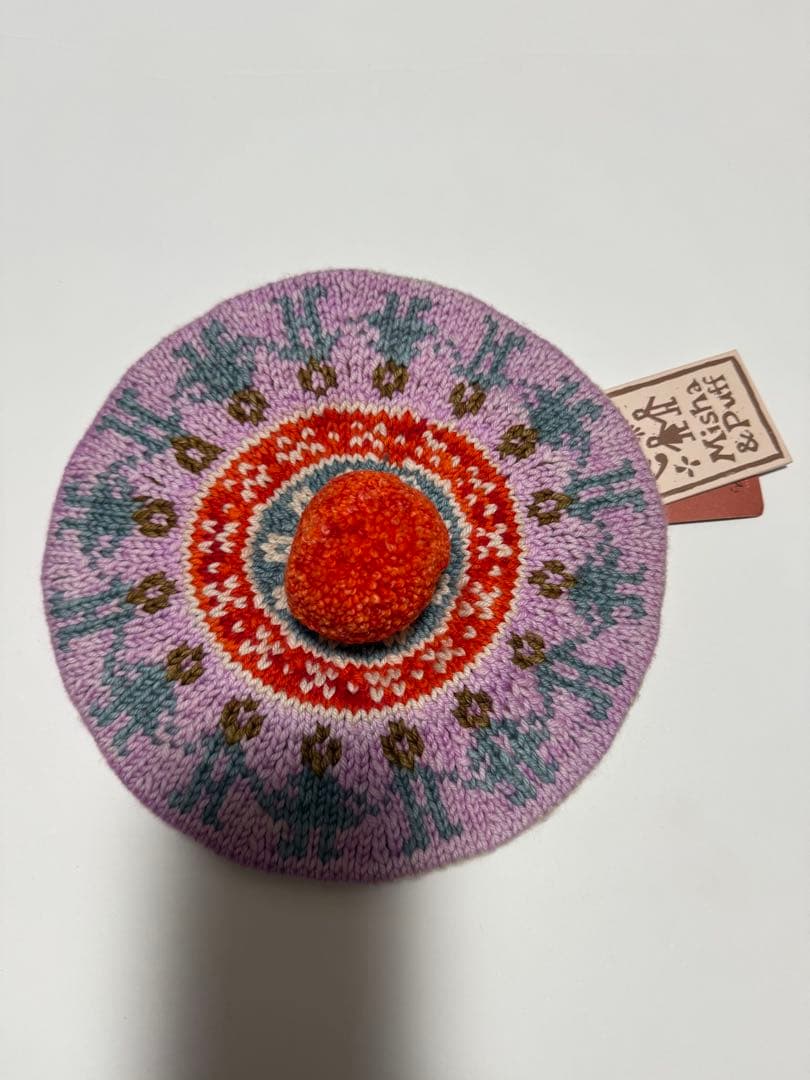 apolina misha and puff コラボ　ベレー帽　ニット帽　1