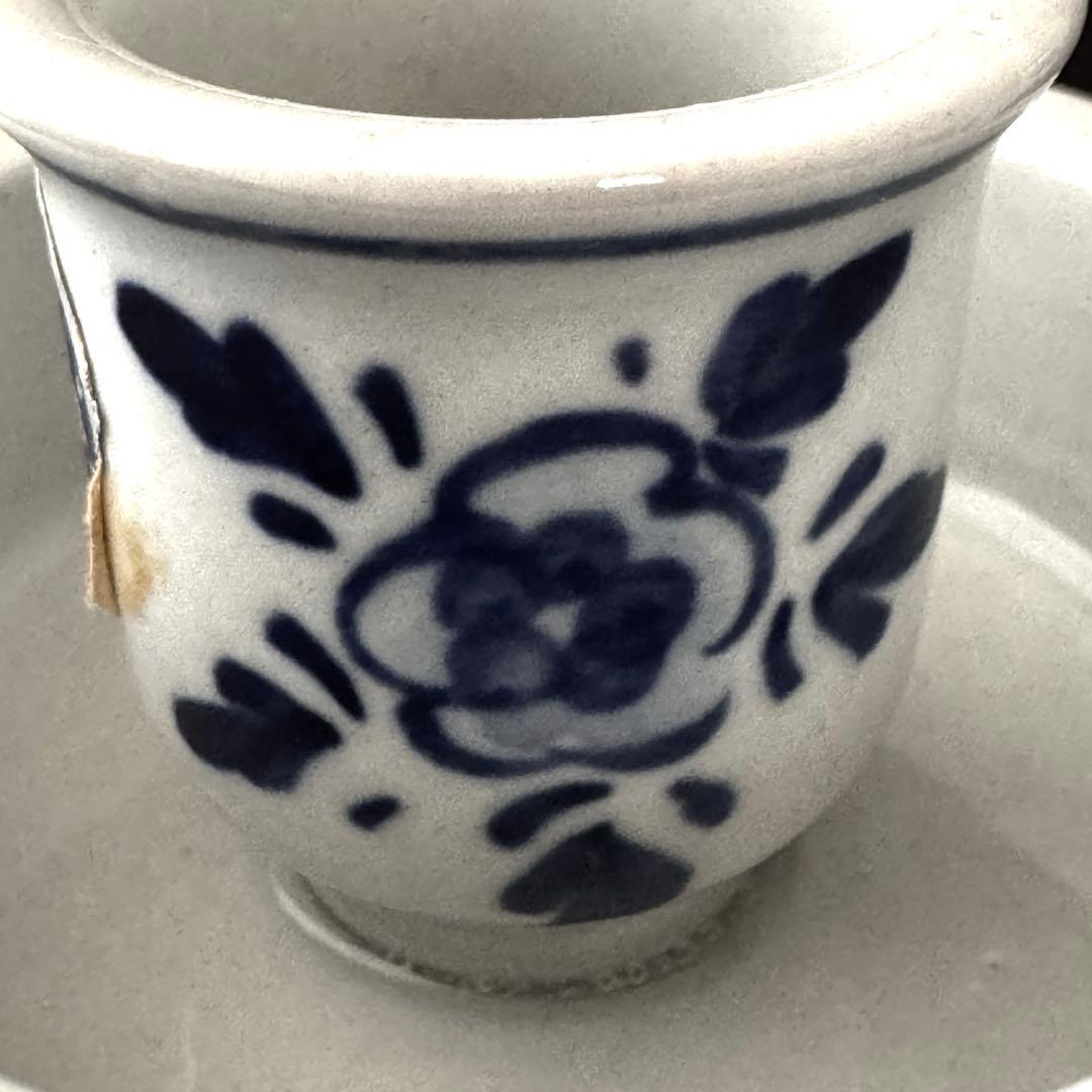 ヴィンテージ　デルフトブルー チャンバースティック 　キャンドルスタンド　672