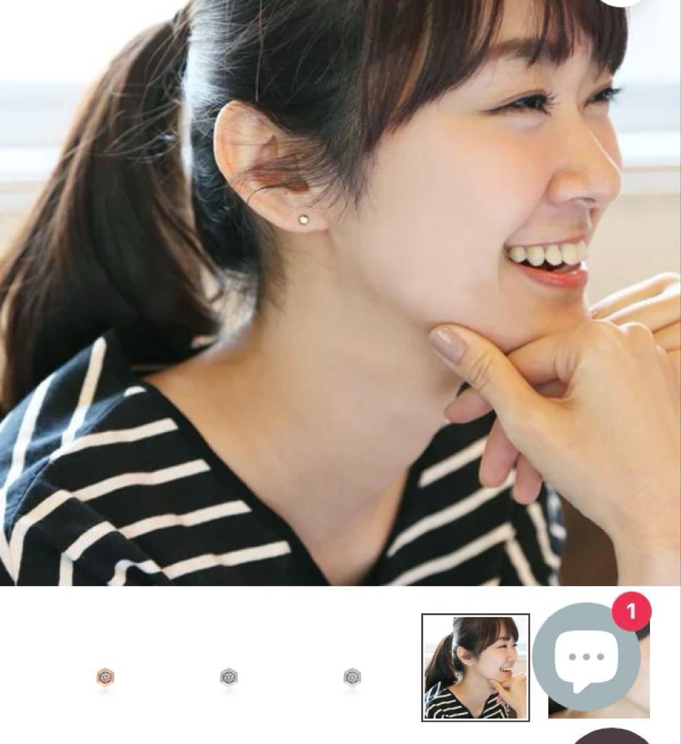 オレフィーチェ　ハニーピアスYG両耳用