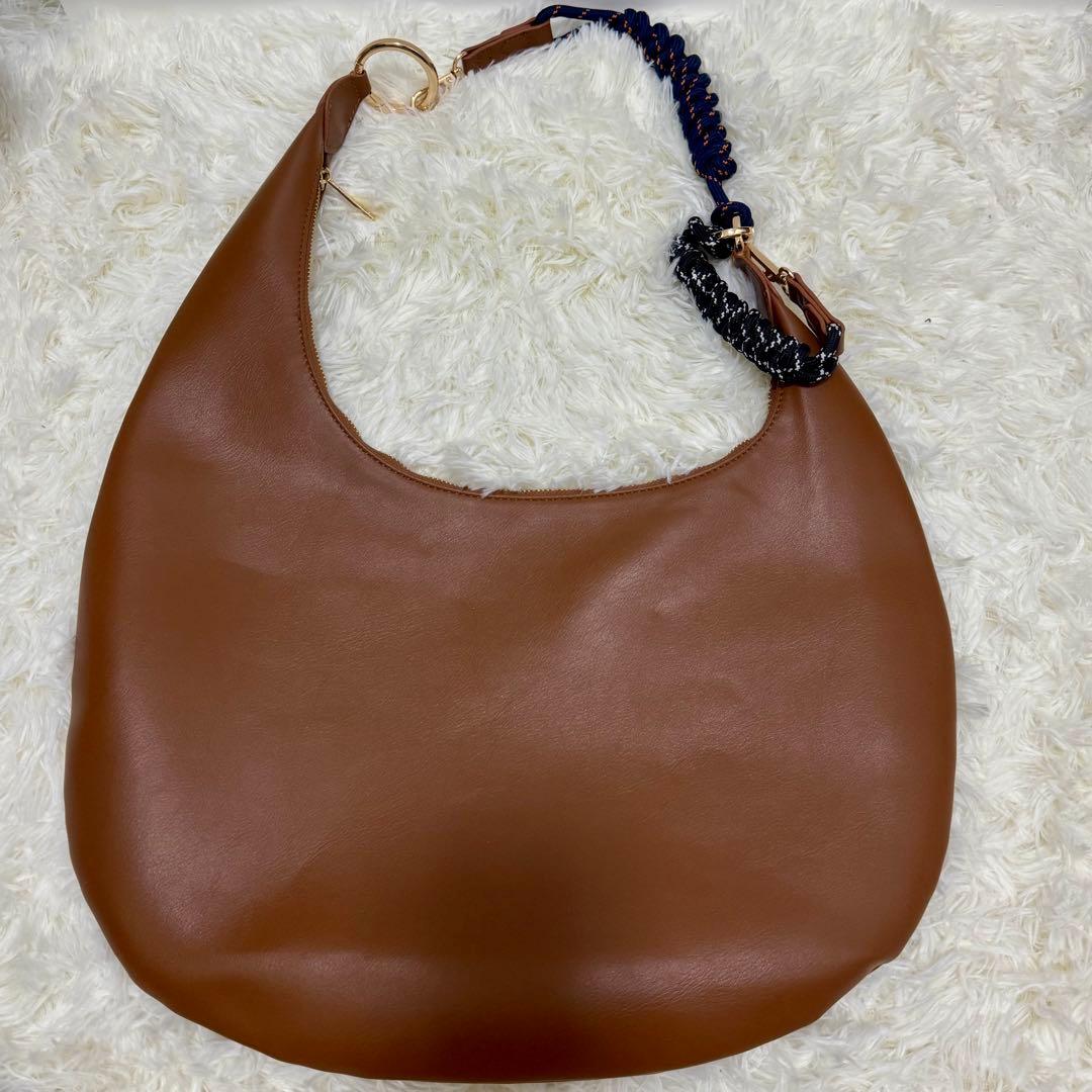 ゆ　LE VERNIS（ル・ベルニ）　パラコードムーン BAG キャメル