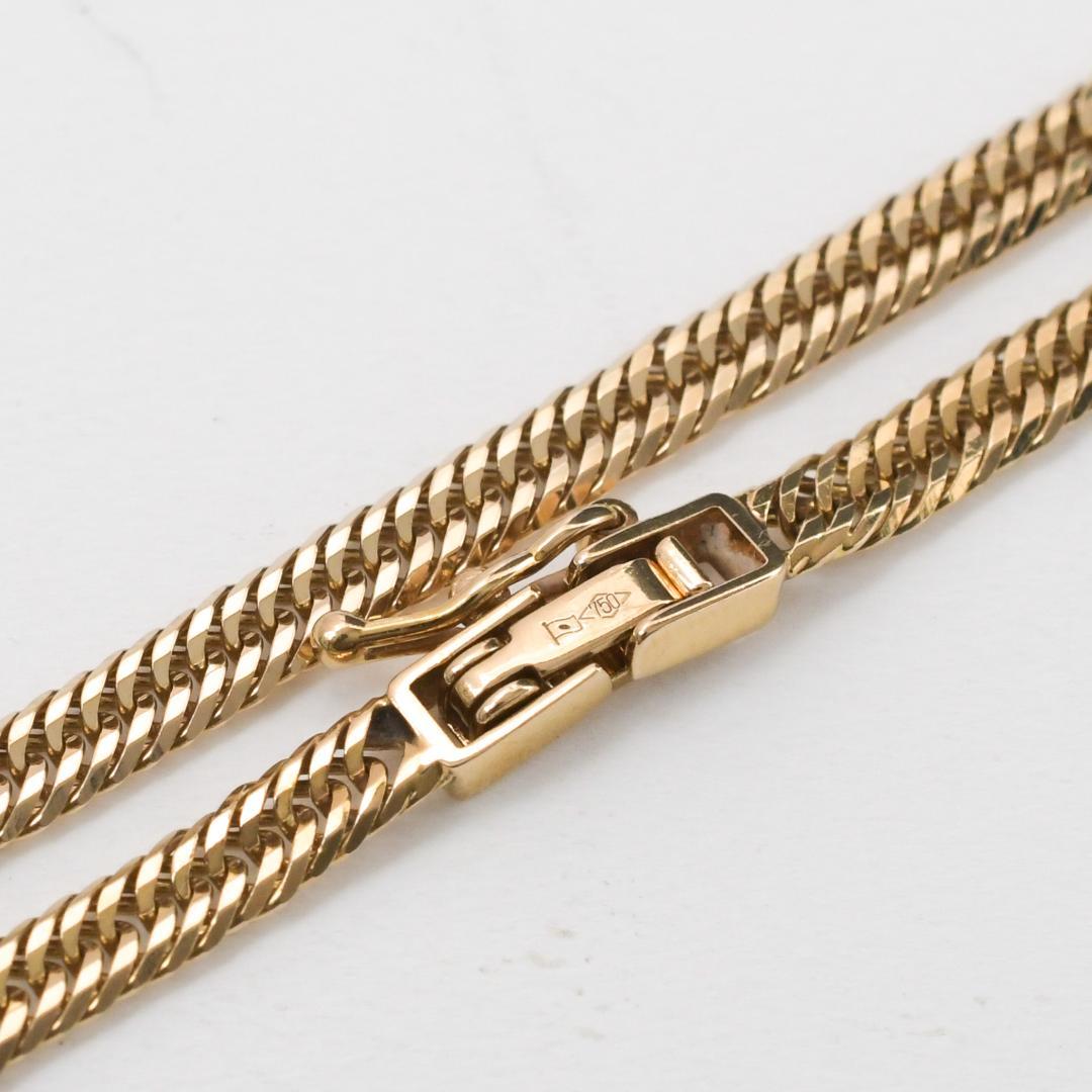 K18 12面カット トリプル 喜平アンクレット 約6g 約23cm