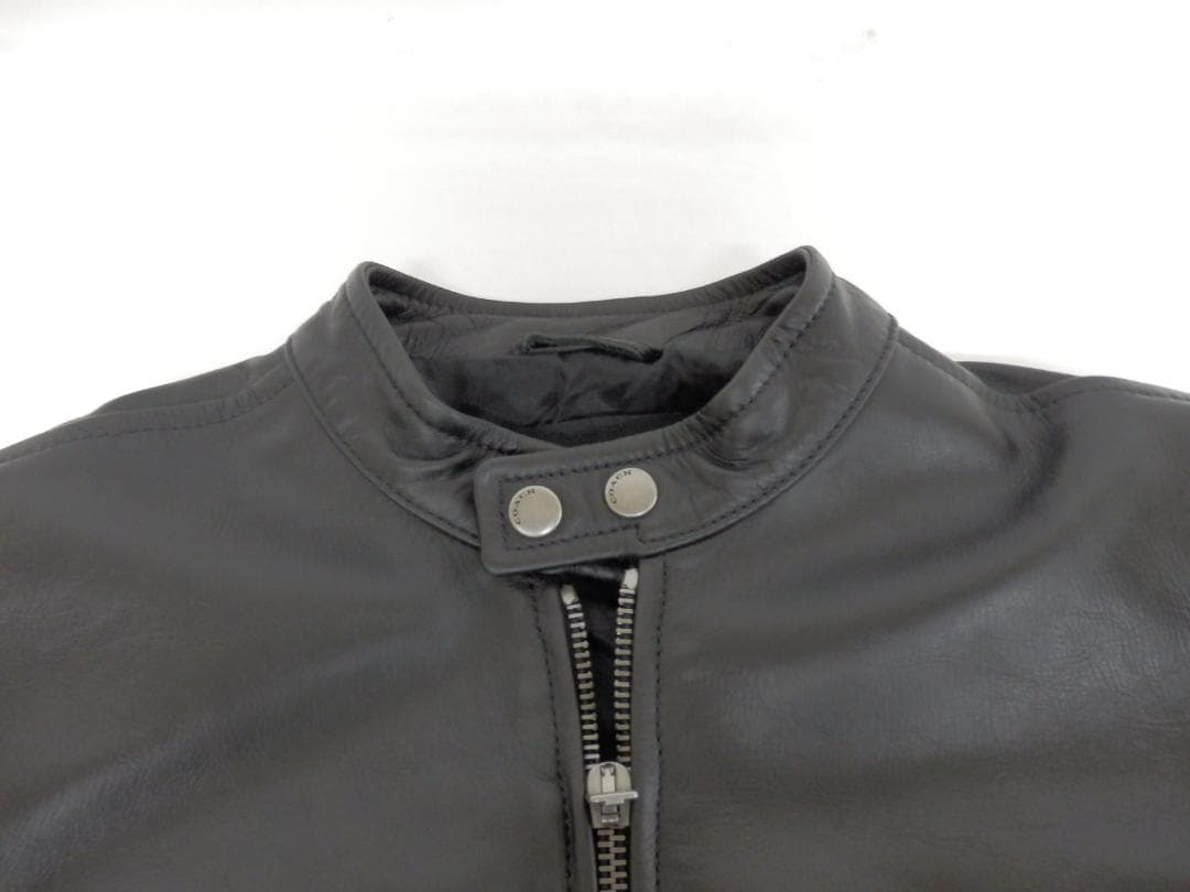 M1521 COACH コーチ レザーレーサー シングルライダース Mサイズ