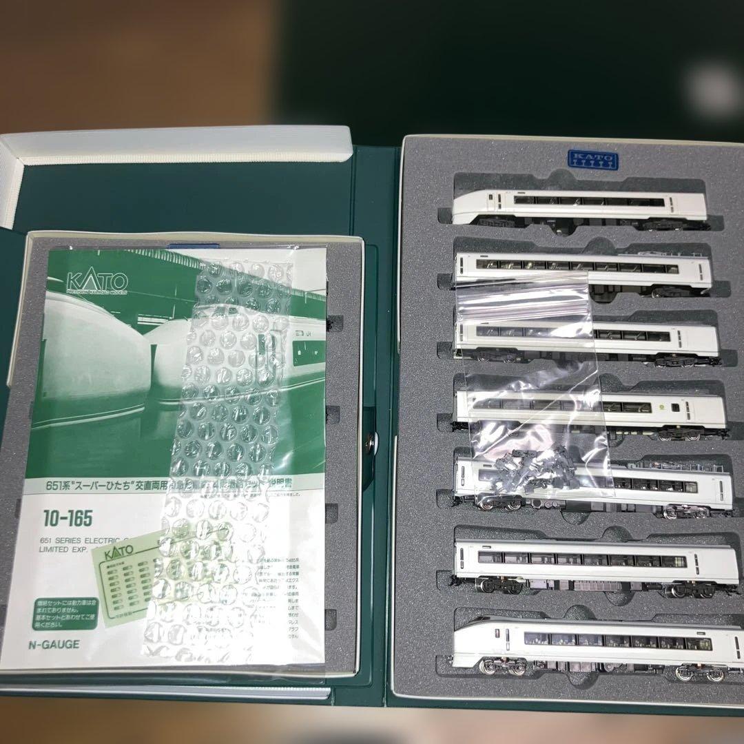 KATO 10-164.165 651系　ス−パ−ひたち基本、増結セット室内灯付