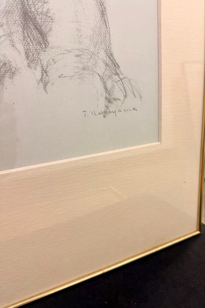 アンティーク ヴィンテージ 中山忠彦 人物画 絵画 レトロ