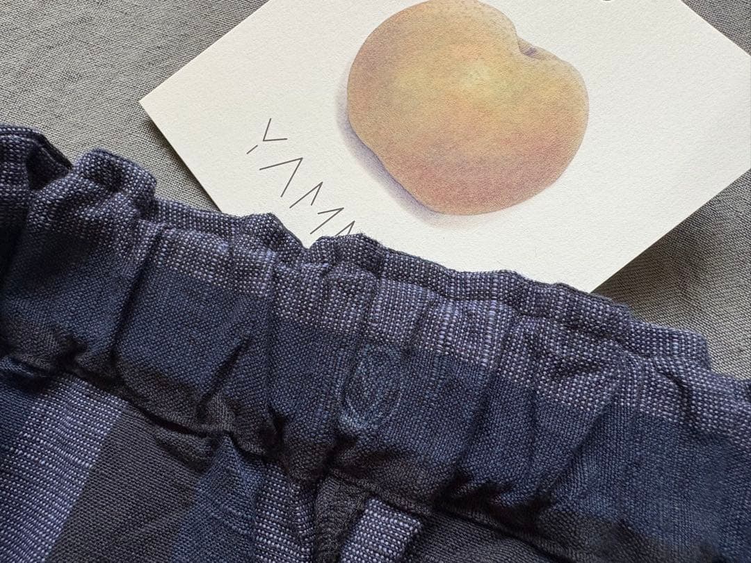 ꕤ新品ꕤヤンマ産業　YAMMA 会津木綿キュロット　ロングロング丈②黒かつお縞