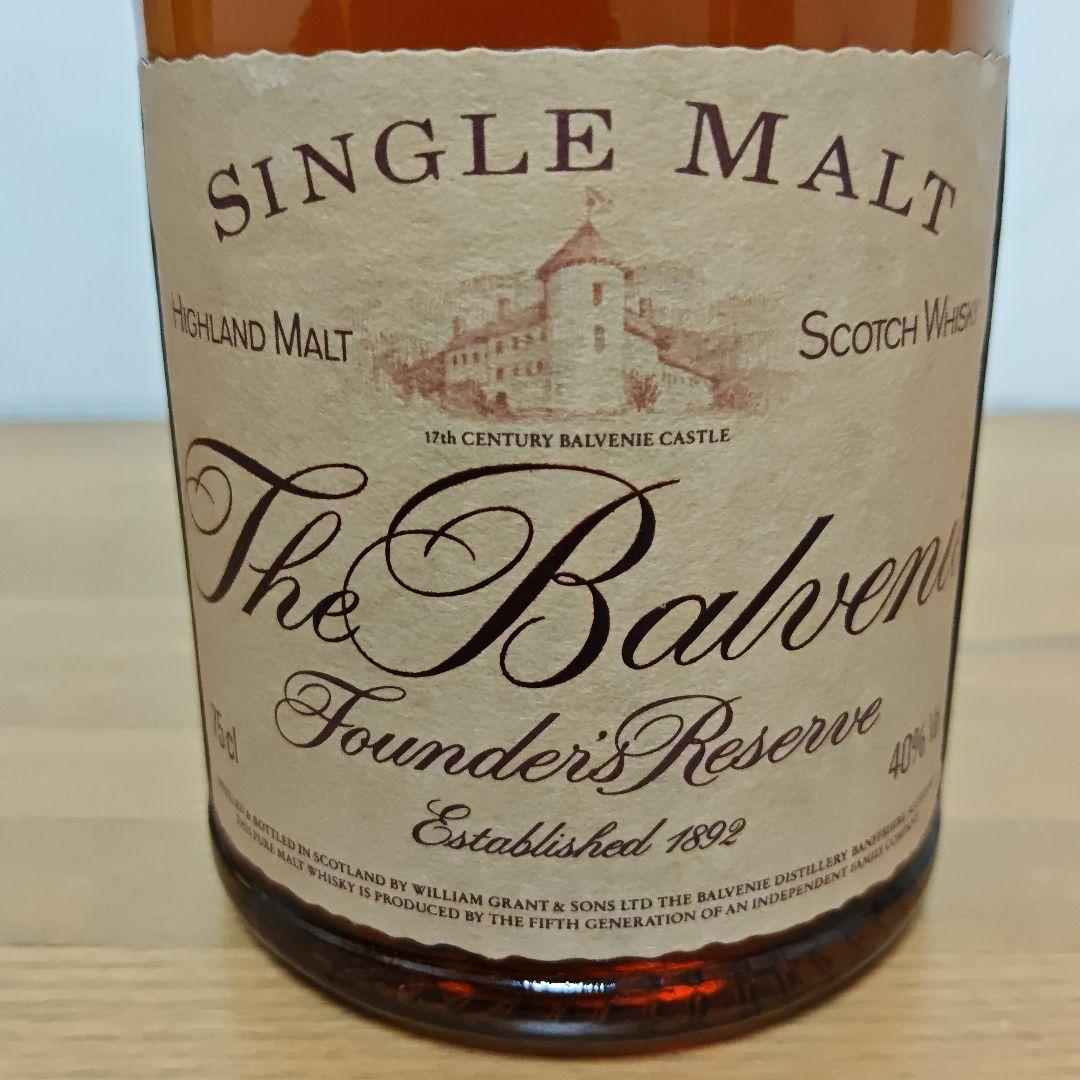 S*a様 The Balvenie Founder’s Reserve バルヴェ