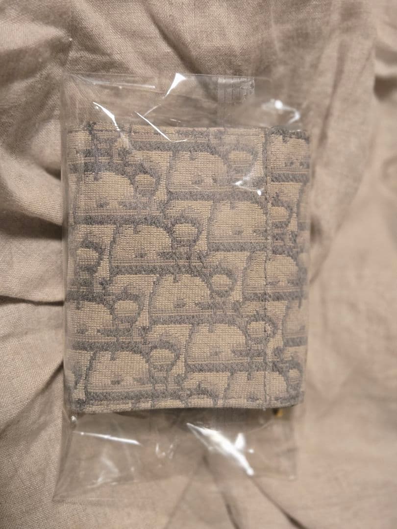 【美品】Dior Saddle Lotus ウォレット（グレー）