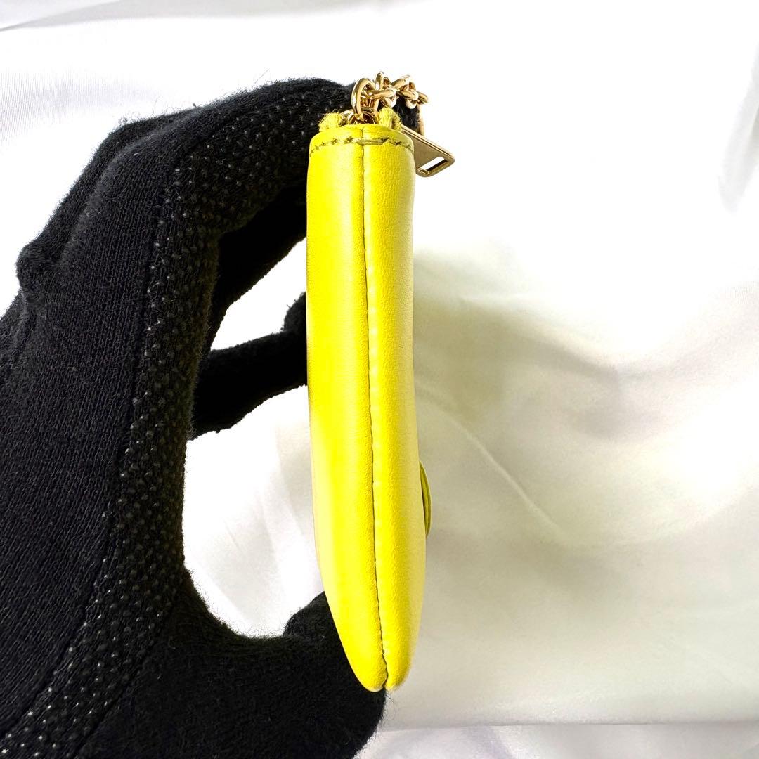 極美品✨セリーヌ キュイルトリオンフケース キーリング ライトグリーン