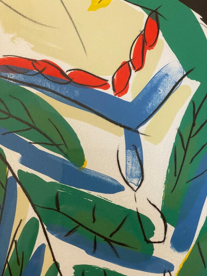 お*な様 「真作」池田満寿夫「ベランダの女」リトグラフ　143/210　直筆サイ