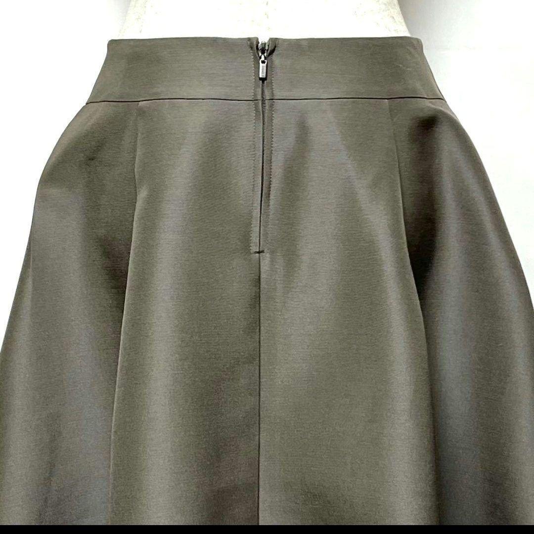 極美品☆FOXEY　ひざ丈スカート　はこひだ　光沢あり　38 　フォーマル　高級