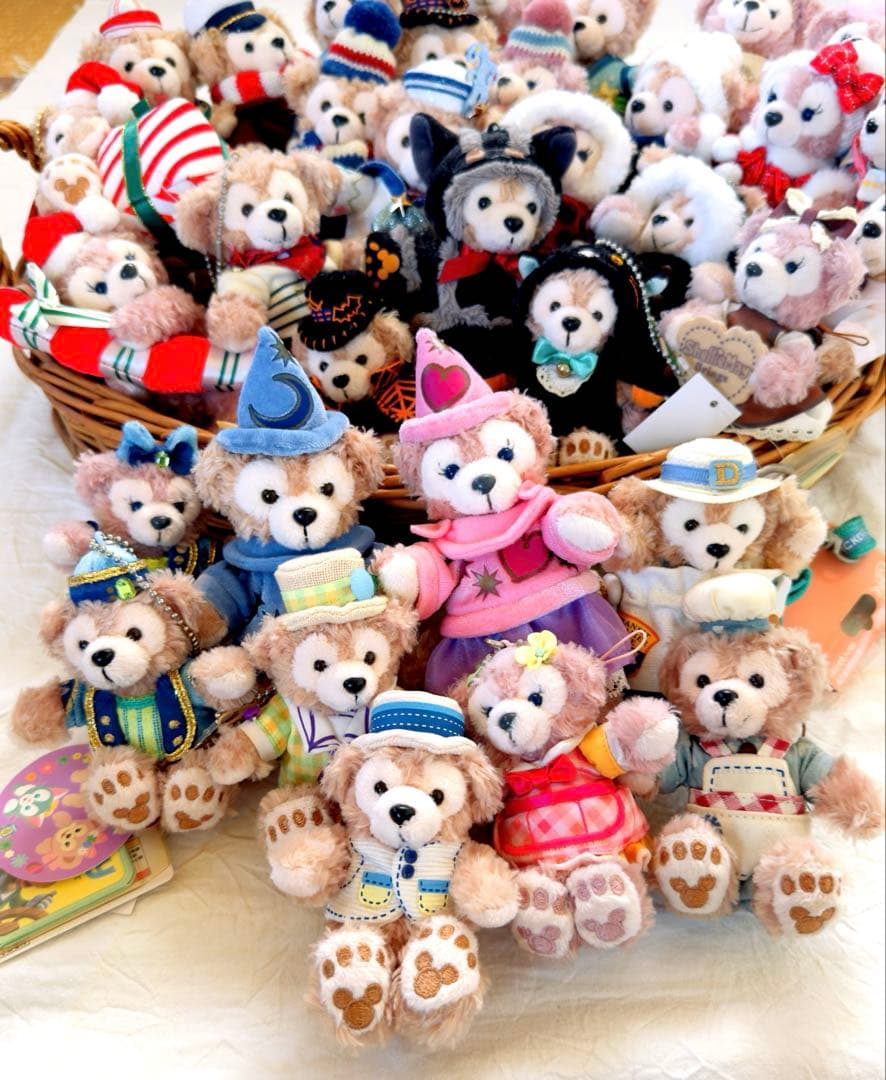 ダッフィー＆シェリーメイ　ぬいぐるみバッジ　まとめ売り