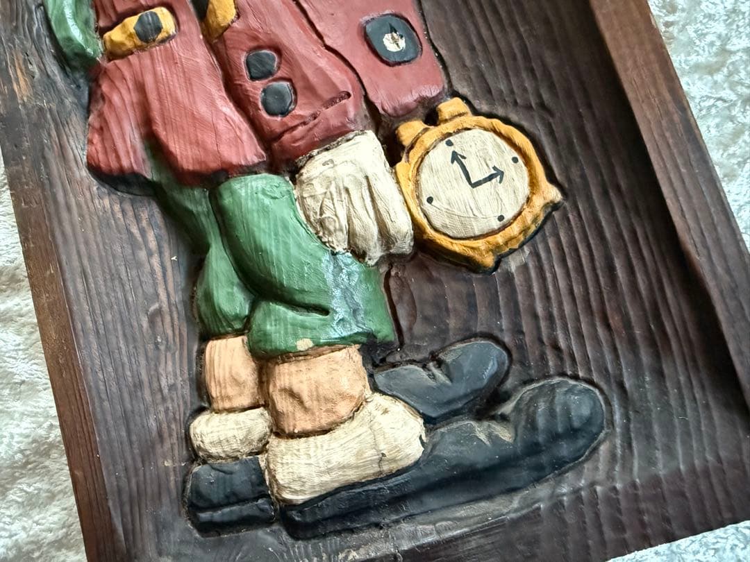 木製クラウン彫刻 2点セット