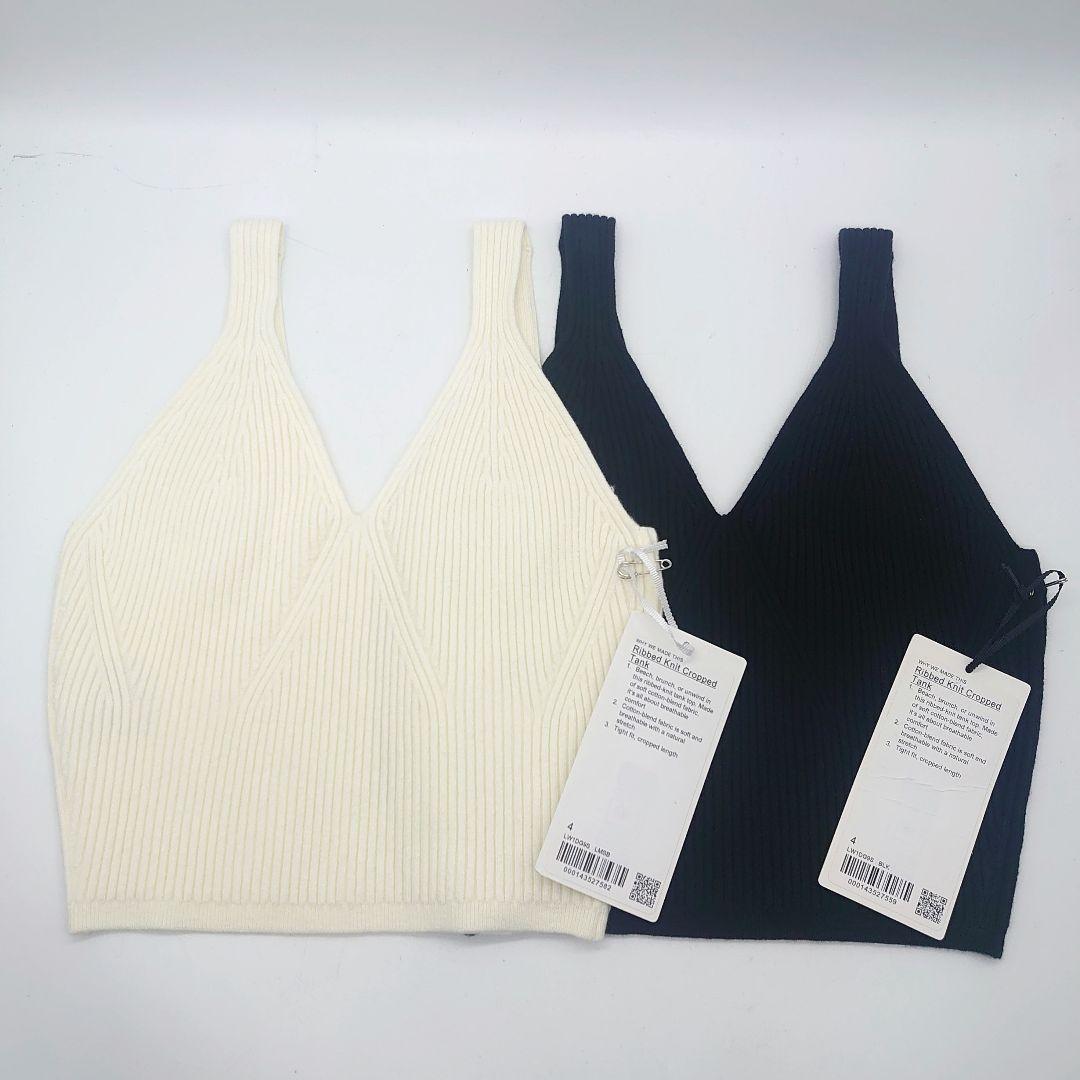 【未使用】lululemon Ribbed Knit Cropped Tank