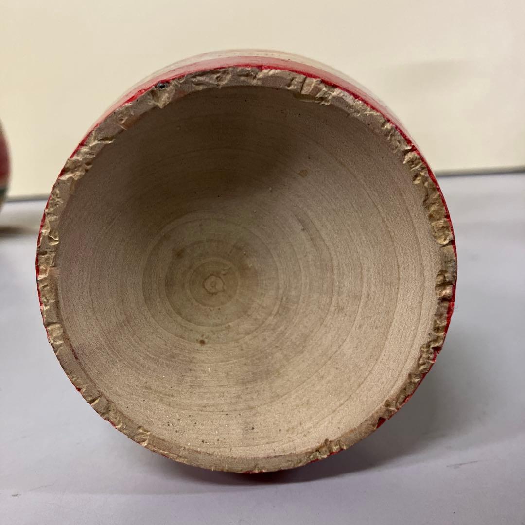 E-4 昭和レトロ 木製 特大 巨大 けん玉 レインボーカラー おもちゃ 古道具