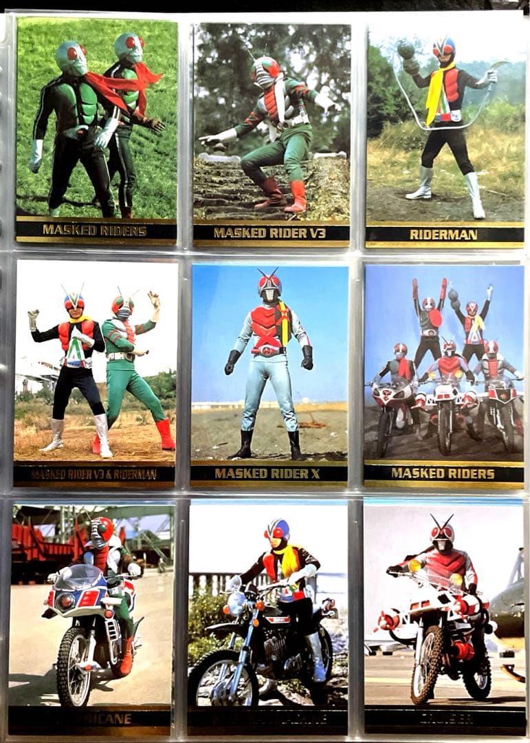 アマダ　仮面ライダーV3 X　トレカ　ライダーカード　全18種　コンプ　セット