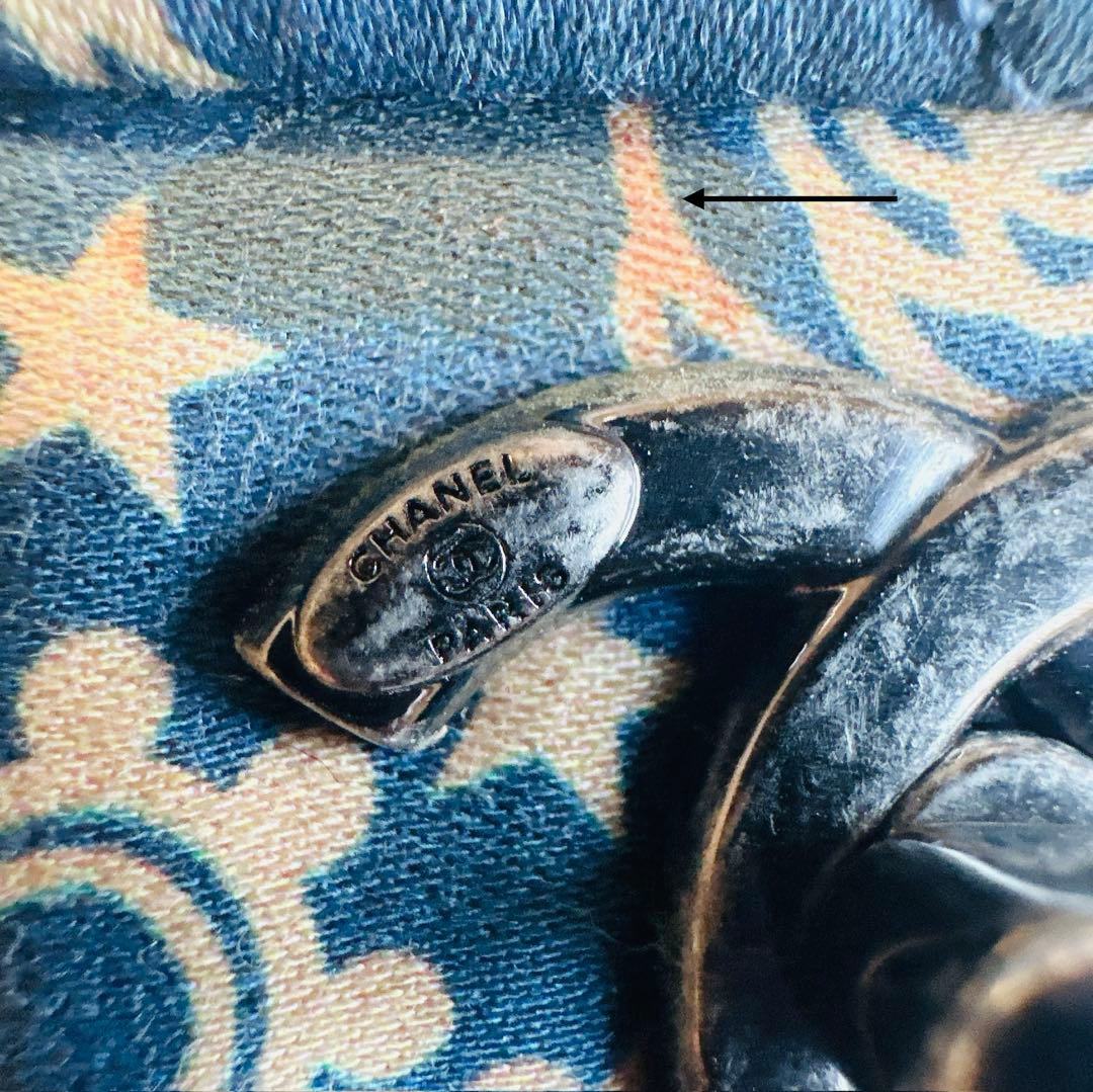 CHANEL シャネル　ショルダーバッグ ダラス　バンダナ　星　キャンバス