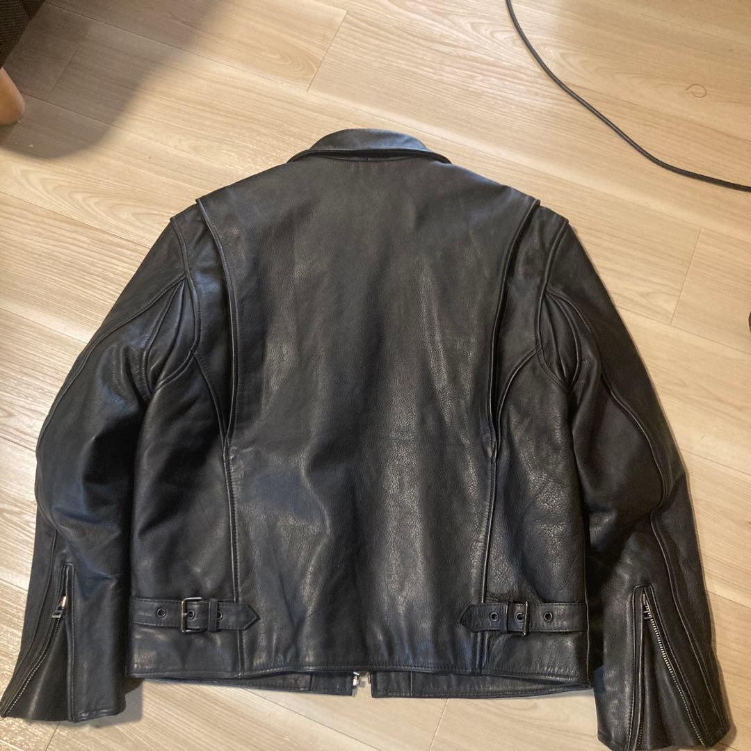 WindArmar 本革 シングルライダースジャケット XL ブラック