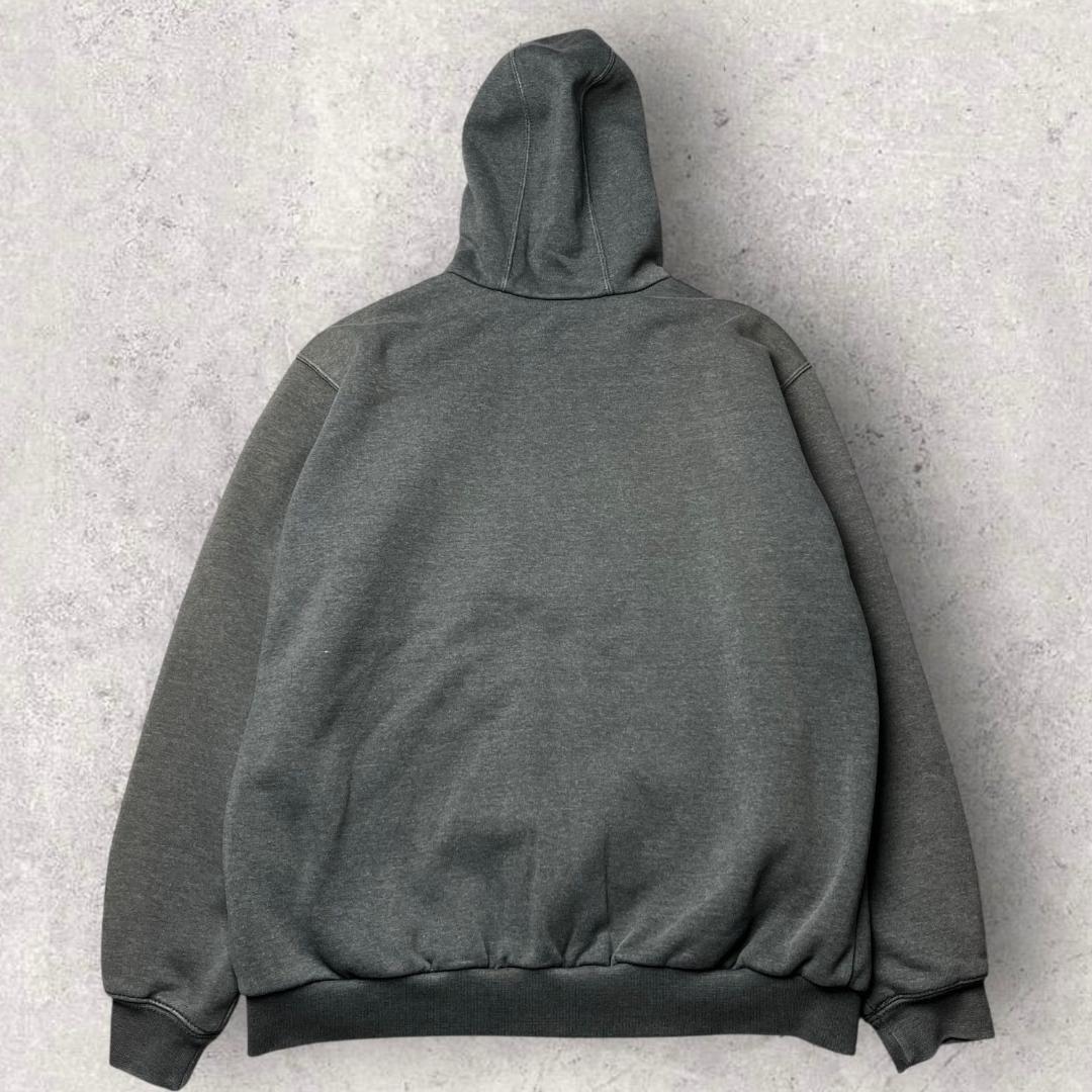 カーハート 裏サーマル ジップアップ パーカー ダブルフェイス グレー M