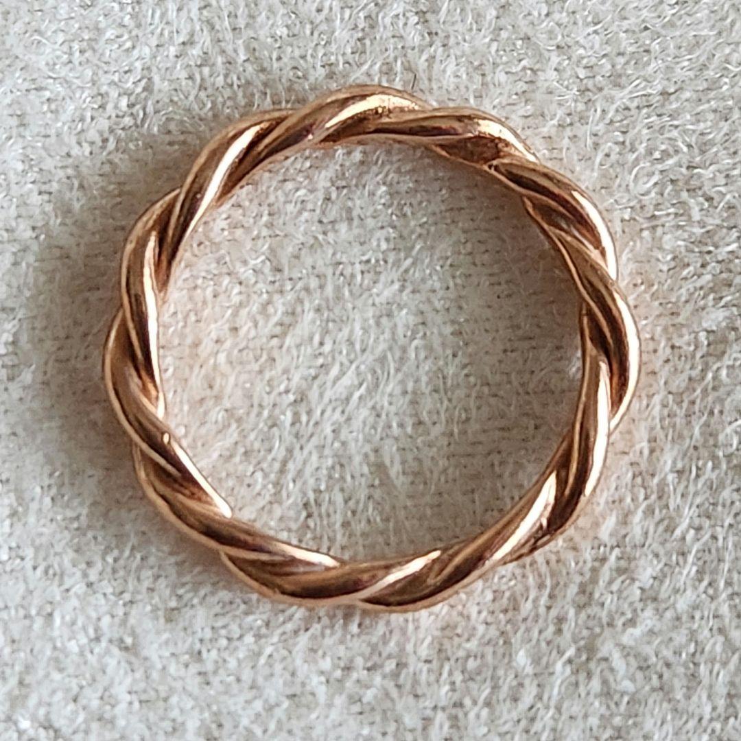 ツイストリング♡3号【エテ】K10 ゴールドリング☆アガット 好きも