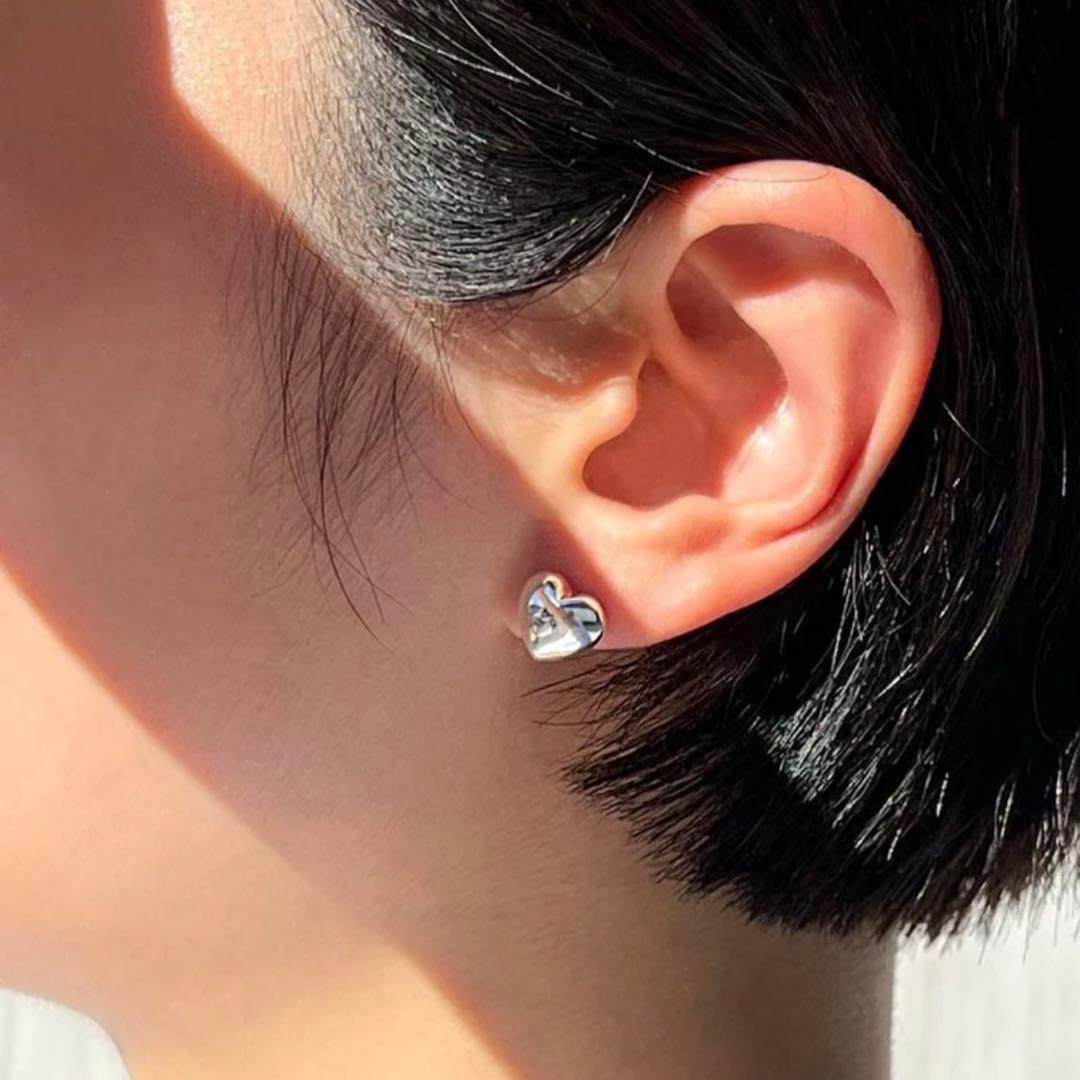 【未使用/美品】Coldframe ヴィンテージシルバー ハートピアス 925